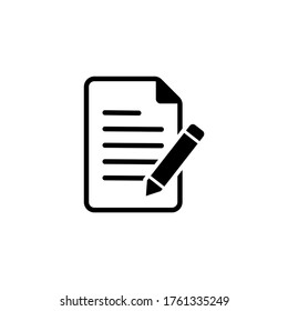 Write icon vector. Form icon symbol vector illustration