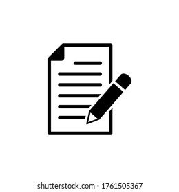 Write icon vector. Form icon symbol vector illustration