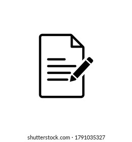 Write icon vector. Form icon symbol illustration