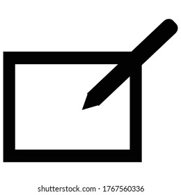 Write Icon vector graphic Design