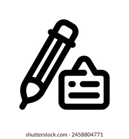 write icon. vector line icon for your website, mobile, presentation, and logo design.