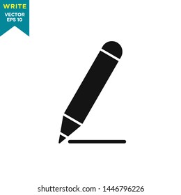 write icon vector logo template 