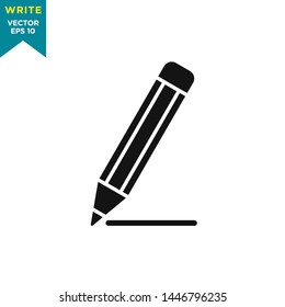 write icon vector logo template 