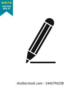 write icon vector logo template 