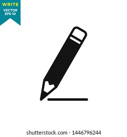 write icon vector logo template 