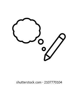 Write icon vector. notes illustration sign. Writer symbol. notebook logo.