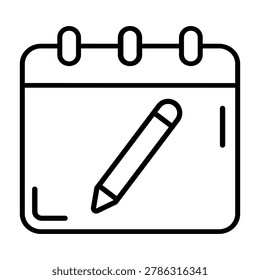 Write icon vector. notes illustration sign. Writer symbol. Edit logo. Design foe web.