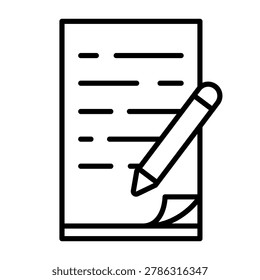 Write icon vector. notes illustration sign. Writer symbol. Edit logo. Design foe web.
