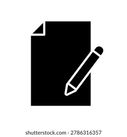 Write icon vector. notes illustration sign. Writer symbol. Edit logo. Design foe web.