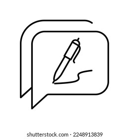 Write icon vector set. notes illustration sign collection. Writer symbol. notebook logo.