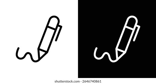 Write icon vector simple element illustration editable