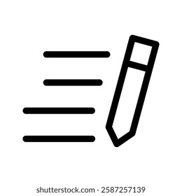 Write Icon Vector Symbol Design Illustration