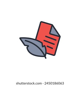 write icon. vector.Editable stroke.linear style sign for use web design,logo.Symbol illustration.