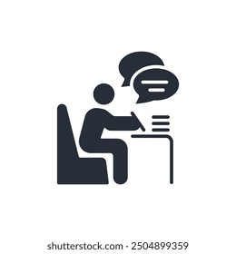 write icon. vector.Editable stroke.linear style sign for use web design,logo.Symbol illustration.