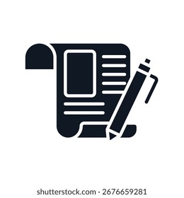 Escribir iconos aislados sobre fondo blanco. Diseño de estilo plano