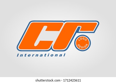 write international business vector logo design