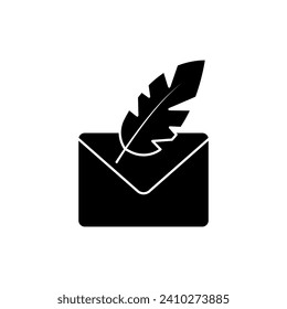 write letter concept line icon. Simple element illustration. write letter concept outline symbol design.