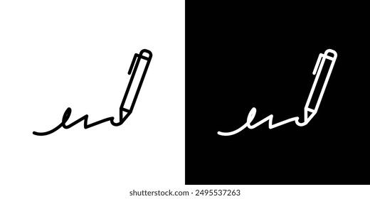 Write line icon vector illustration set.