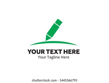 write logo , writer logo ,write icon writer icon flat style design with color for identity , business and button