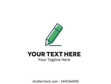 write logo , writer logo ,write icon writer icon flat style design with color for identity , business and button
