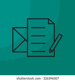 write a message icon