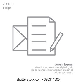 write a message icon