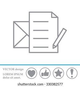 write a message icon
