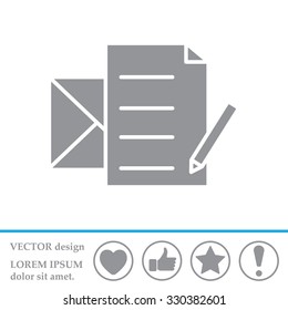 write a message icon