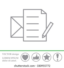 write a message icon