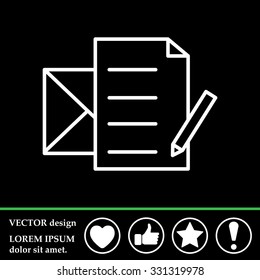 write a message icon