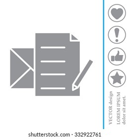 write a message icon