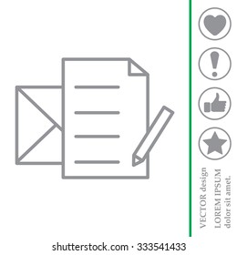 write a message icon