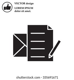 write a message icon