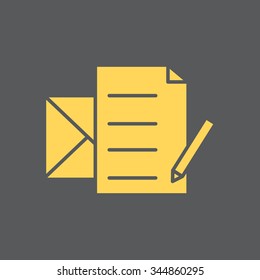 write a message icon