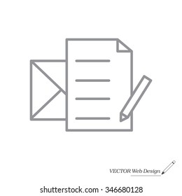 write a message icon