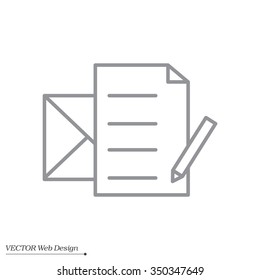 write a message icon