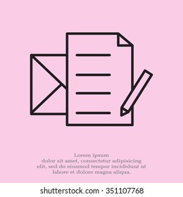 write a message icon