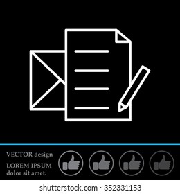 write a message icon