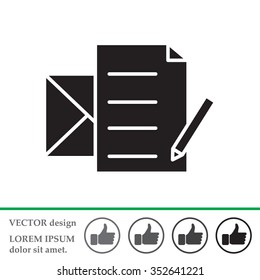 write a message icon