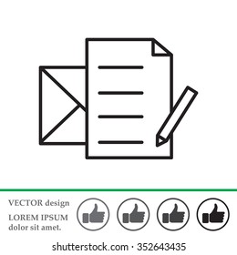 write a message icon
