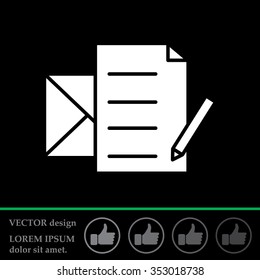 write a message icon