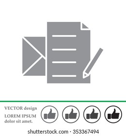 write a message icon