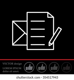 write a message icon