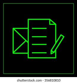 write a message icon