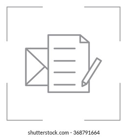 write a message icon