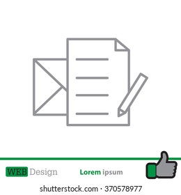 write a message icon
