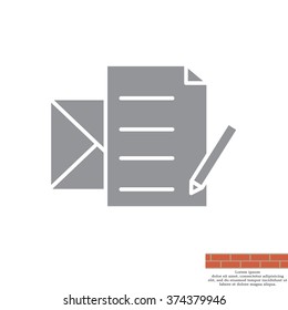 write a message icon