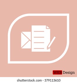 write a message icon