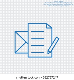 write a message icon