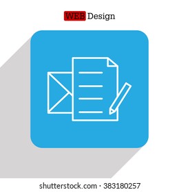 write a message icon